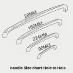 Cabinet Handle New Model KH-807041 (Rose Gold | Gold | Antique | China Black)